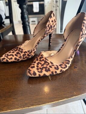 Leopard Print Pointed Toe Stiletto Heels - Women's Leopard size 8 •A New Day•